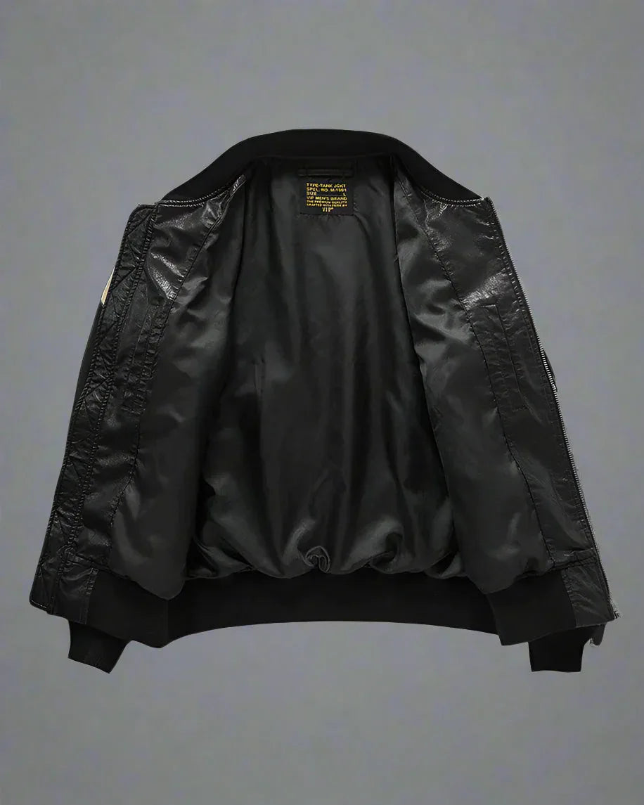Next-Gen Urban Bomber -  black jacket - Next-Gen Urban Bomber Jacket for Stylish Wear
