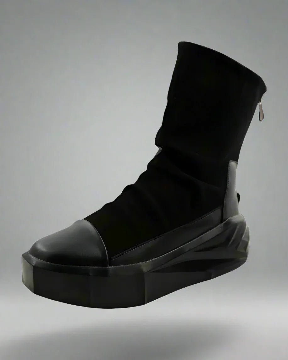 Next-Gen Urban Combat Boots - stylish cyberpunk boots - Next-Gen Urban Combat Boots for Stylish Comfort