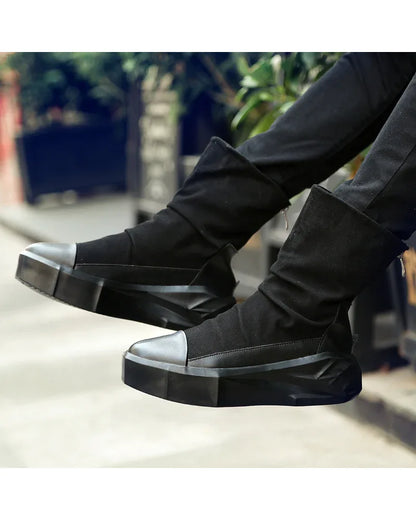 Next-Gen Urban Combat Boots - stylish cyberpunk boots - Next-Gen Urban Combat Boots for Stylish Comfort