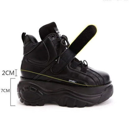 Next-Gen Urban Platform Sneakers - stylish techwear shoes - Next-Gen Urban Platform Sneakers for Daily Comfort