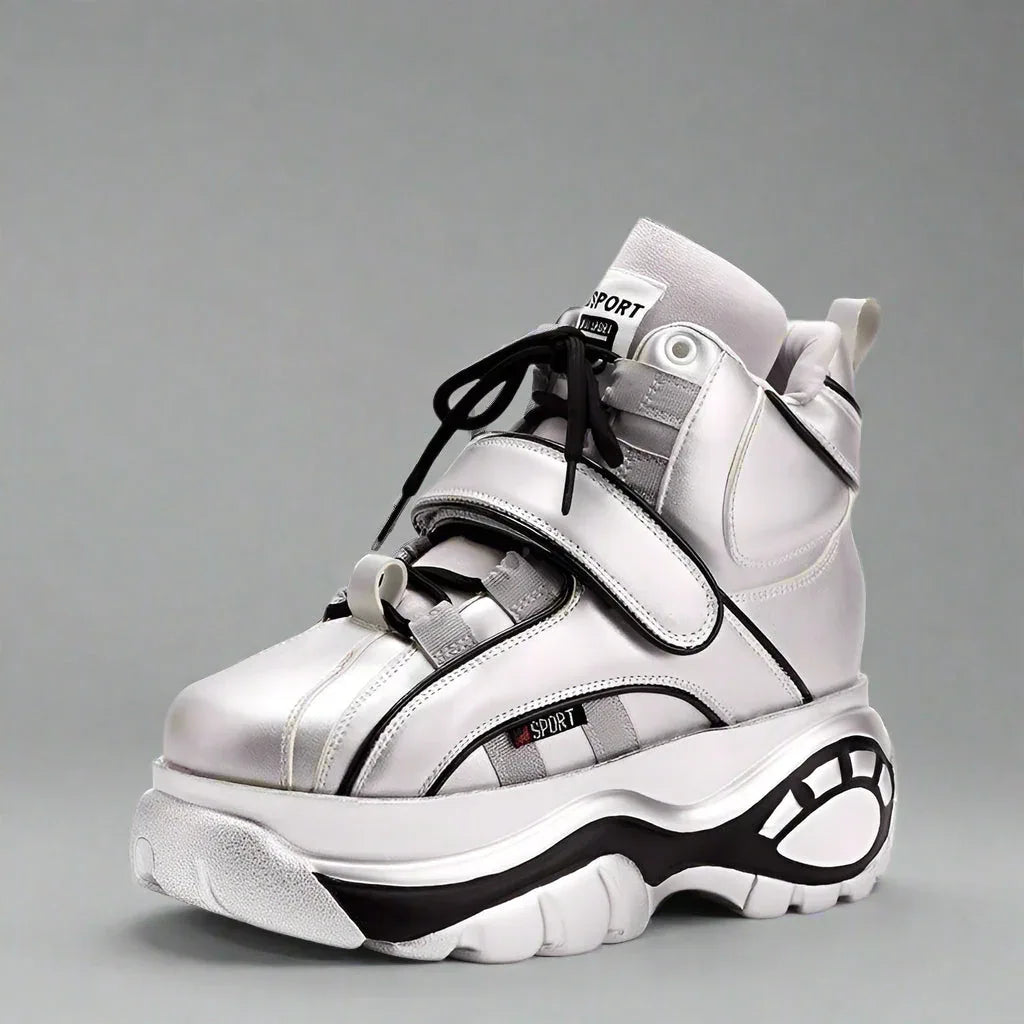 Next-Gen Urban Platform Sneakers -  breathable mesh sneakers - Next-Gen Urban Platform Sneakers for Daily Comfort