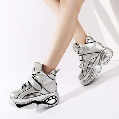 Next-Gen Urban Platform Sneakers -  flexible sole sneakers - Next-Gen Urban Platform Sneakers for Daily Comfort