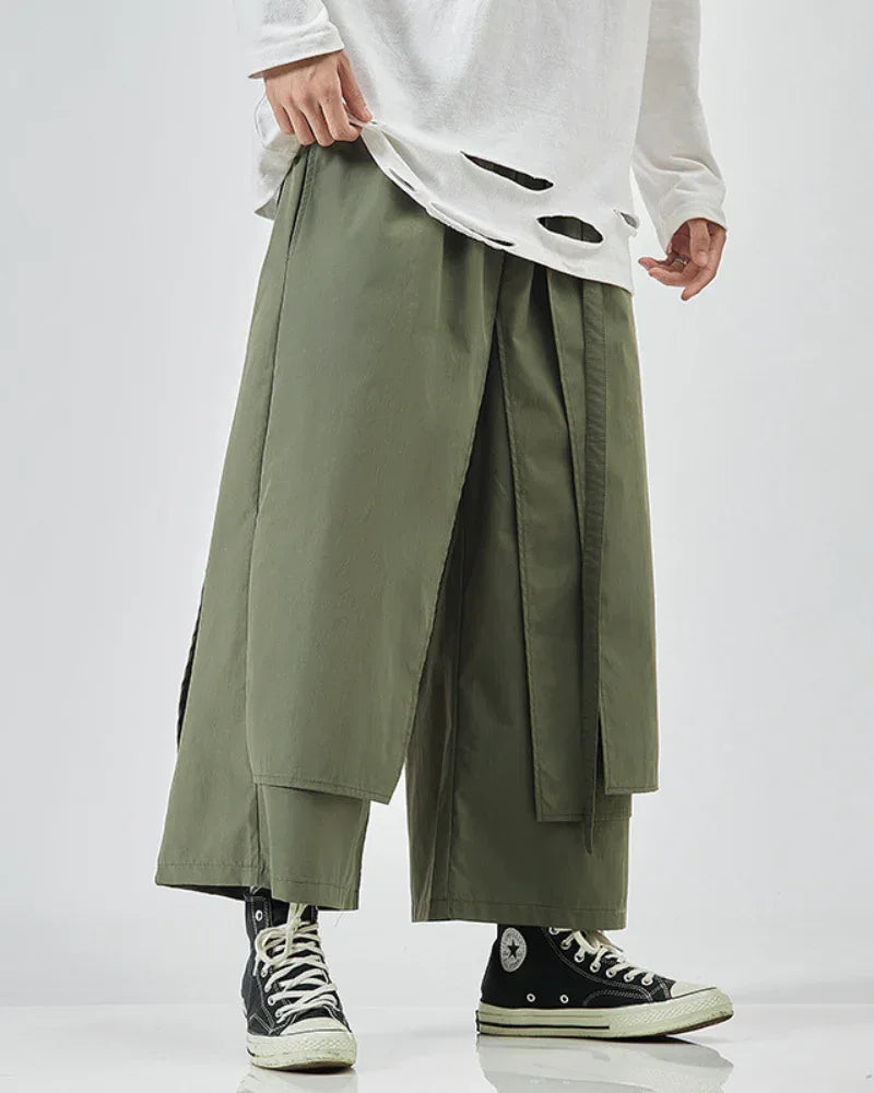 Next-Gen Utility Hakama Pants -  breathable fabric pants - Next-Gen Utility Hakama Pants for Everyday Style