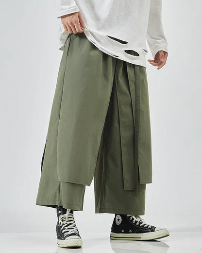 Next-Gen Utility Hakama Pants -  breathable fabric pants - Next-Gen Utility Hakama Pants for Everyday Style