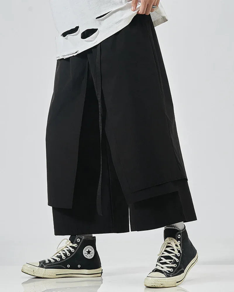 Next-Gen Utility Hakama Pants -  cotton blend - Next-Gen Utility Hakama Pants for Everyday Style