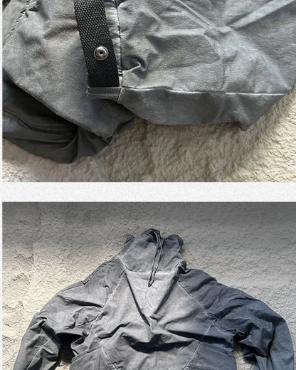 Nostalgic Pocketed Layered Jacket -  outdoor jacket - Layered Jacket with Pockets for Urban Adventures