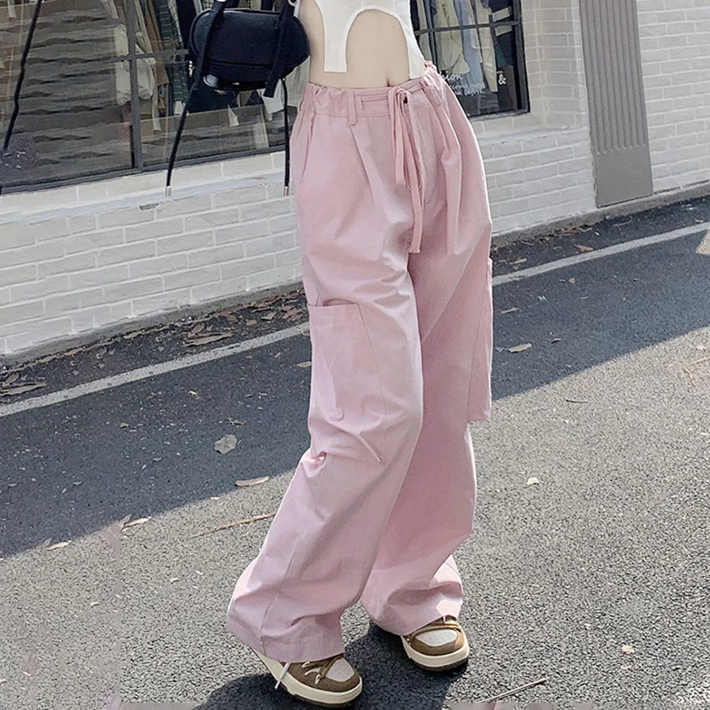 Pink track pant -  cotton pants - Unisex Pink Track Pants for Stylish Streetwear