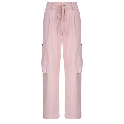 Pink track pant - y2k-core - Unisex Pink Track Pants for Stylish Streetwear