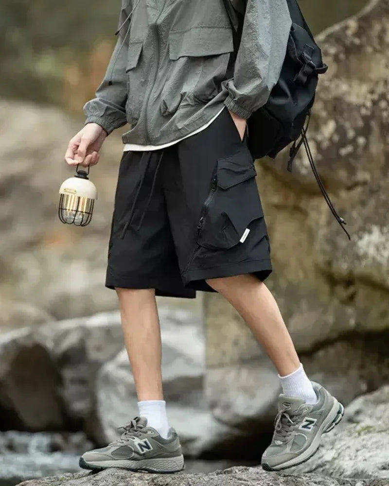 Quick-Dry Explorer Cargo Shorts -  quick-dry - Quick-Dry Cargo Shorts for Ultimate Comfort