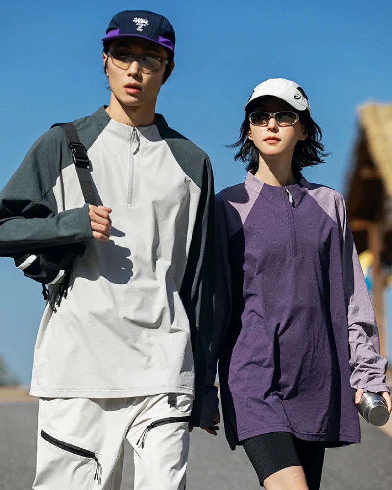 Quick-Dry Long Sleeve Workout Top - outdoor activities shirt - Quick-Dry Long Sleeve Top for Active Lifestyles