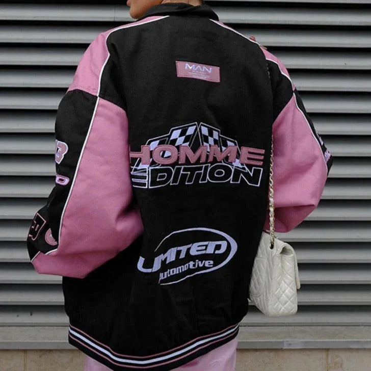 Racing jacket for women - lightweight jacket - Lightweight Racing Jacket for Women - Y2K Style