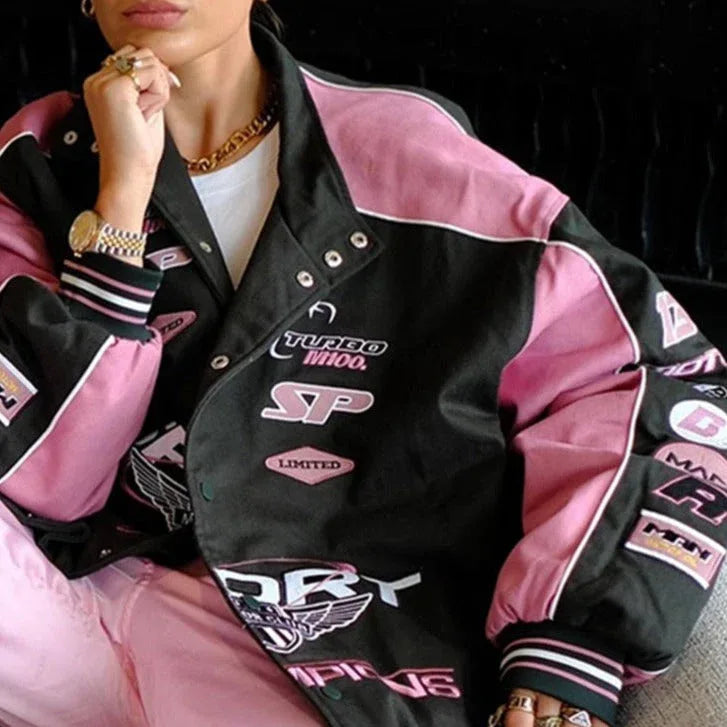 Racing jacket for women - racing jacket - Lightweight Racing Jacket for Women - Y2K Style