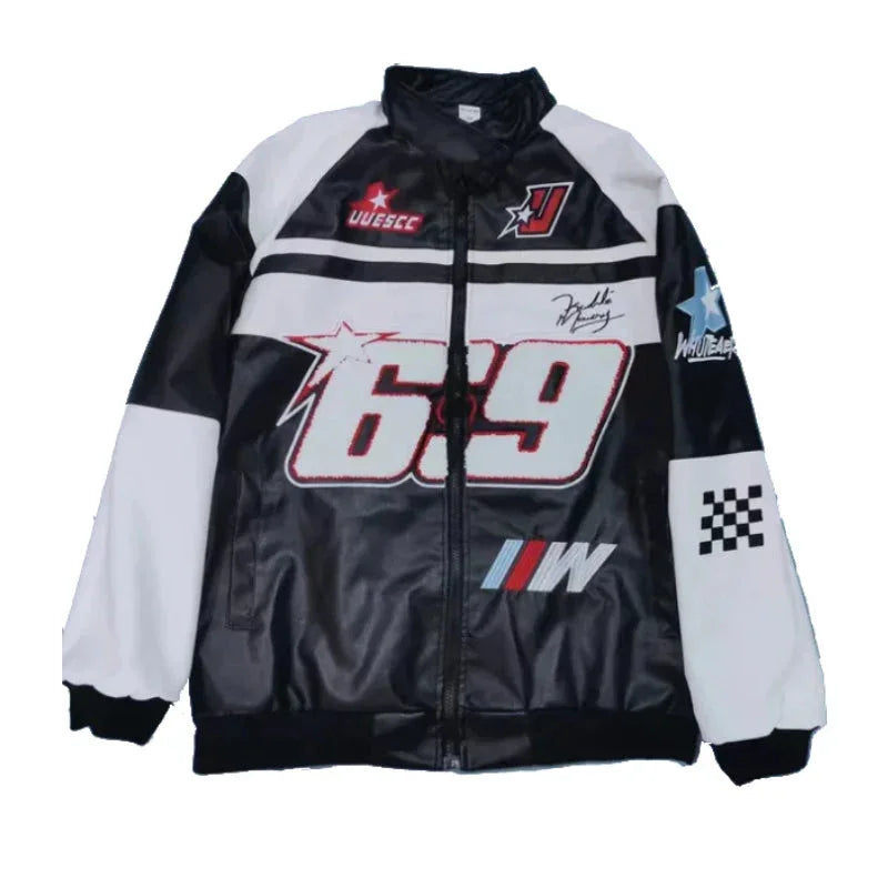 Racing jacket oversized -  durable athletic jacket - Oversized Racing Jacket for Athletes