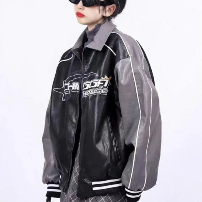 Racing jacket - racing jacket - Y2K Inspired Racing Jacket for Unisex Style