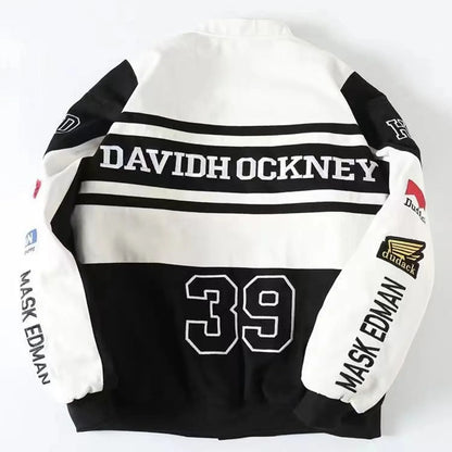 Racing Leather Jacket -  streetwear - Stylish Racing Leather Jacket for Streetwear Lovers