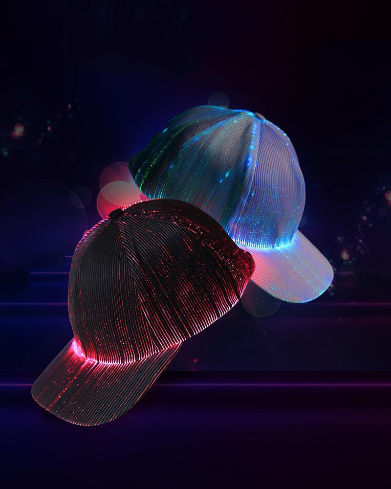 Radiant Nighttime Party Hat - adjustable led cap - LED Light Party Hat for Night Events