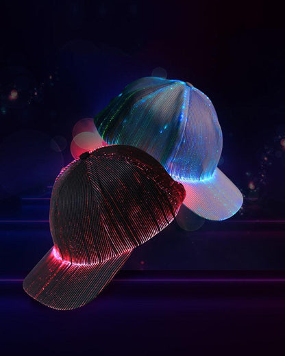 Radiant Nighttime Party Hat - adjustable led cap - LED Light Party Hat for Night Events