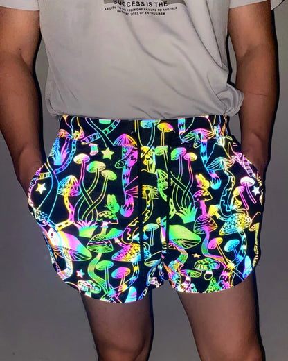 Radiant Reflective Run Shorts -  comfortable running shorts - Vibrant Reflective Run Shorts for Men