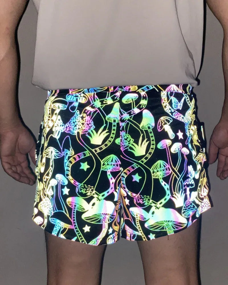 Radiant Reflective Run Shorts -  high visibility - Vibrant Reflective Run Shorts for Men