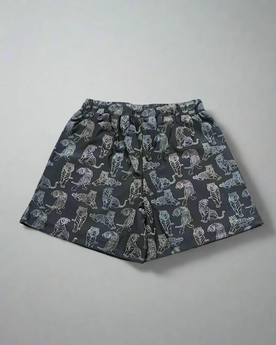 Radiant Reflective Run Shorts - stylish running shorts - Vibrant Reflective Run Shorts for Men