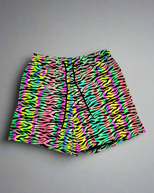 Radiant Reflective Run Shorts - stylish running shorts - Vibrant Reflective Run Shorts for Men