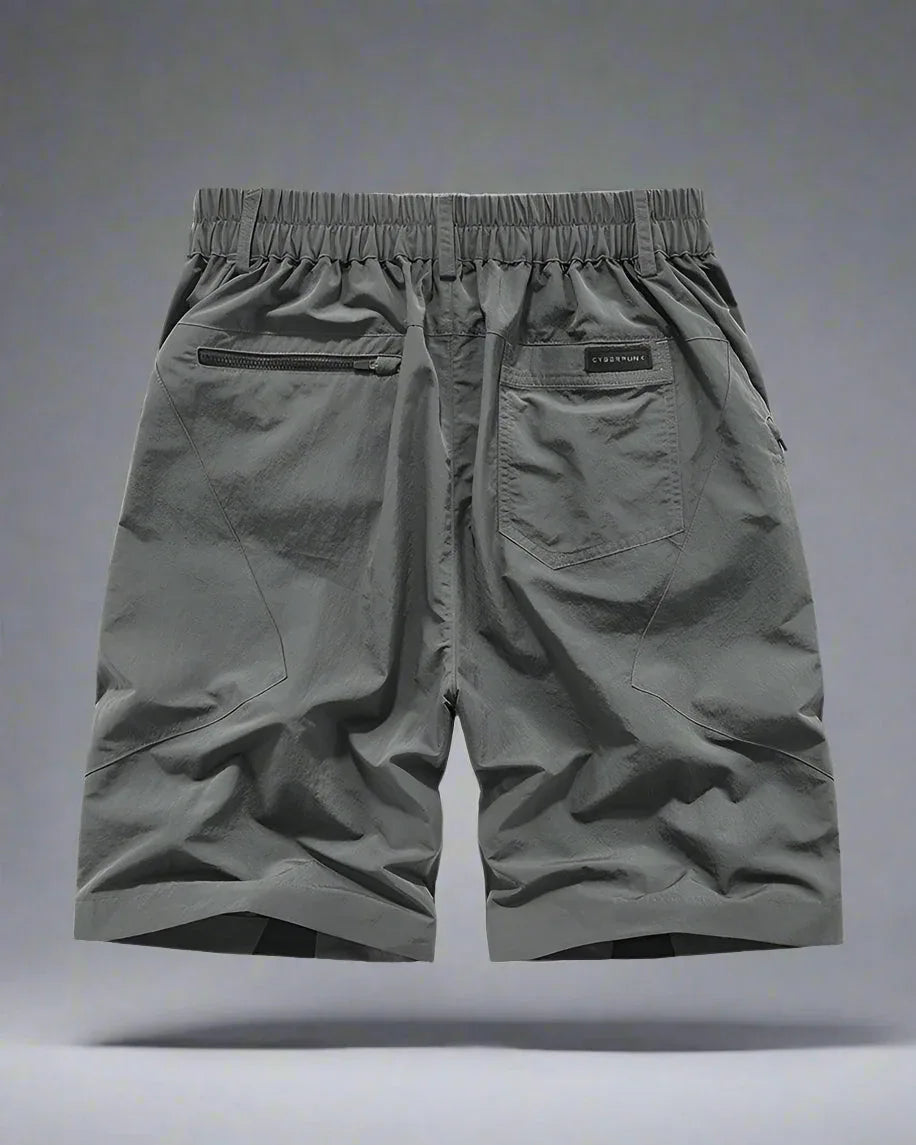 Rapid-Dry Adventure Cargo Shorts - urban techwear shorts - Urban Adventure Cargo Shorts for Active Living