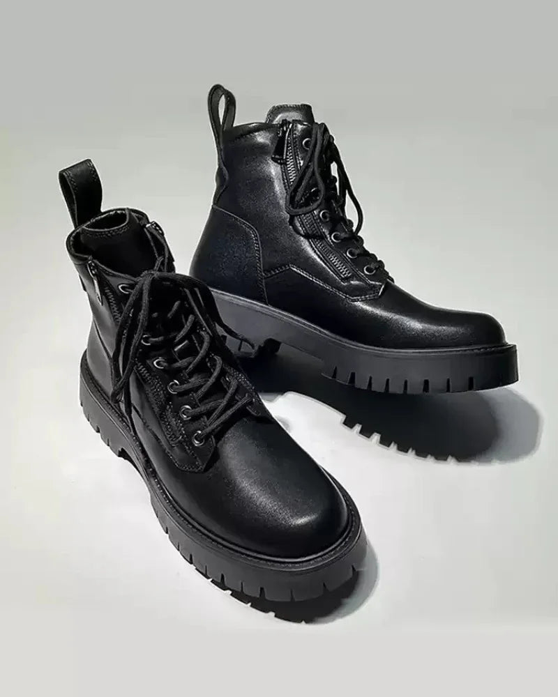Rebel High-Top Moto Boots - high-top boots - Rebel High-Top Moto Boots for Adventure Seekers