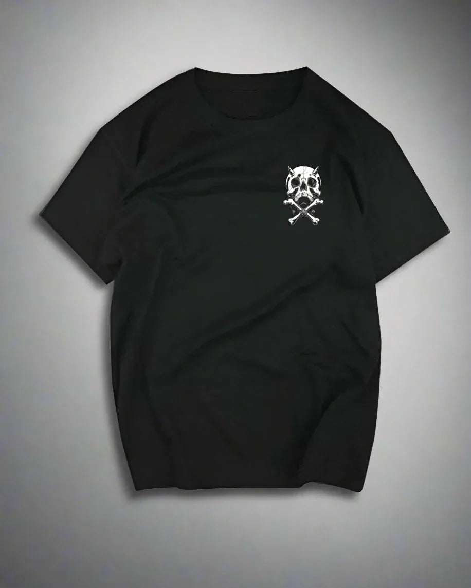 Rebel Skull Rock Tee - techwear t-shirt - Rock-Inspired Graphic Tee for Techwear Fans