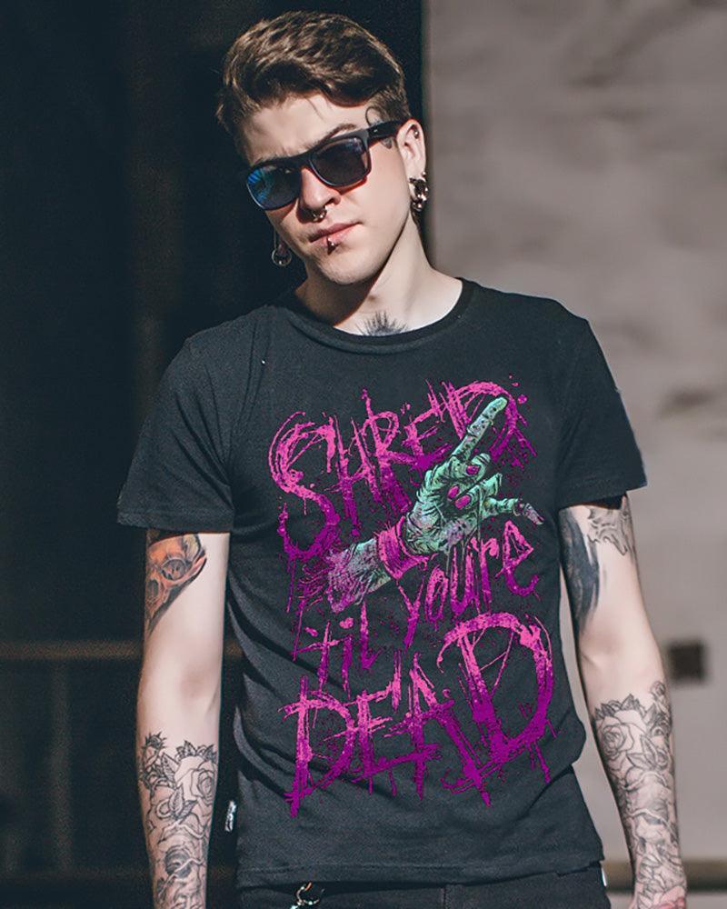 Rebel Spirit Gothic Bike Tee - gothic t-shirt - Gothic Motorcycle T-Shirt for Rebel Souls