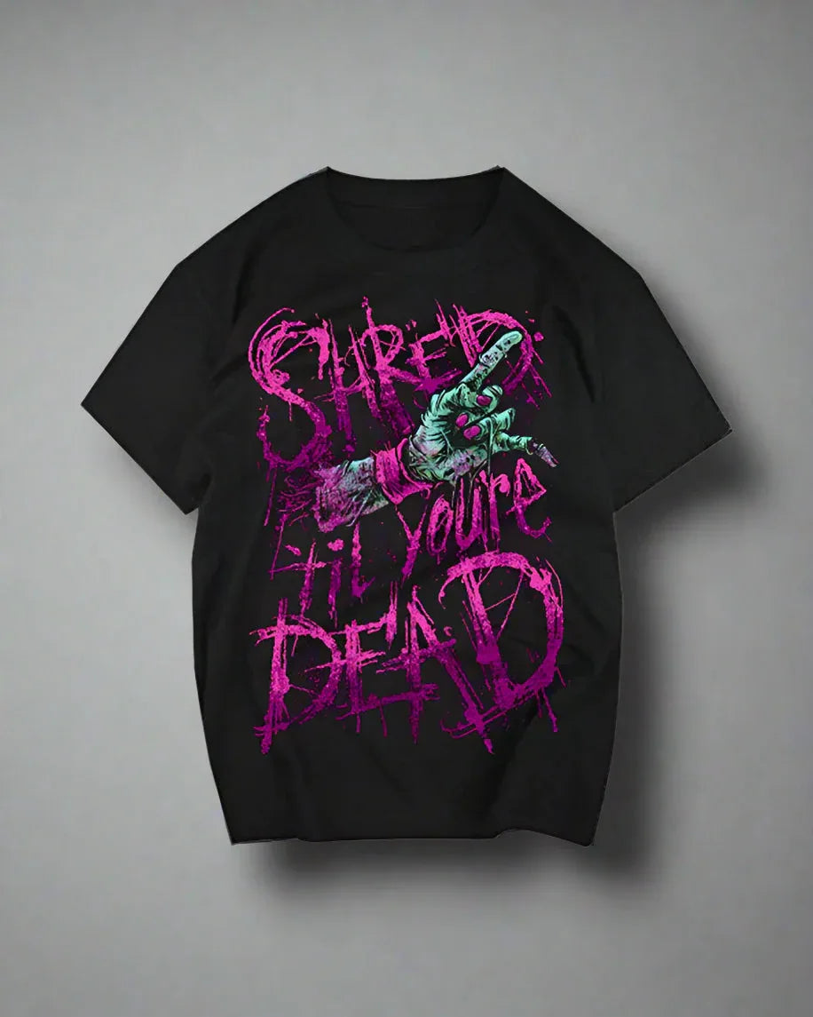 Rebel Spirit Gothic Bike Tee -  techwear shirt - Gothic Motorcycle T-Shirt for Rebel Souls