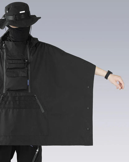 Rebel Waterproof Ninja Cloak -  techwear jacket - Waterproof Ninja Cloak for Techwear Enthusiasts