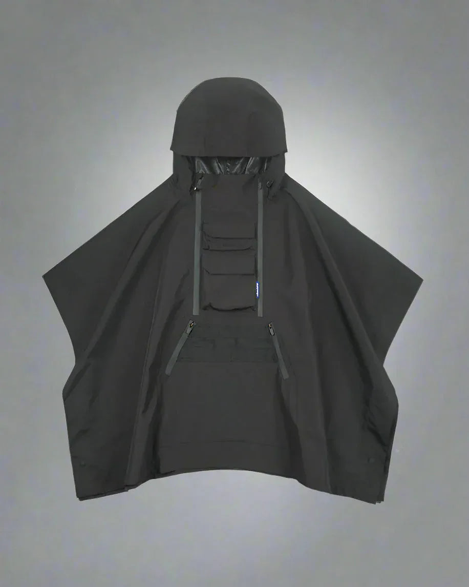 Rebel Waterproof Ninja Cloak - three-layer jacket - Waterproof Ninja Cloak for Techwear Enthusiasts