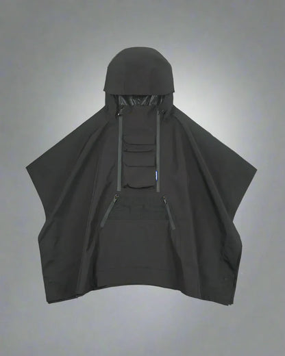 Rebel Waterproof Ninja Cloak - three-layer jacket - Waterproof Ninja Cloak for Techwear Enthusiasts