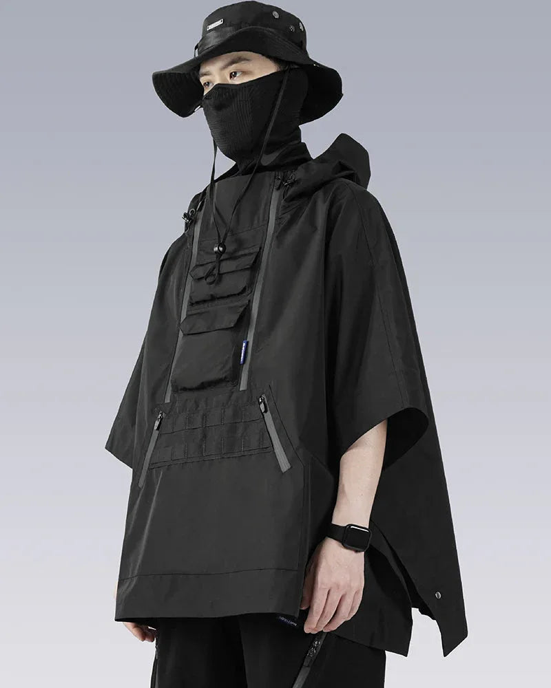 Rebel Waterproof Ninja Cloak -  breathable cloak - Waterproof Ninja Cloak for Techwear Enthusiasts