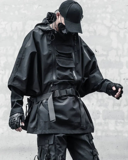 Rebel Waterproof Ninja Cloak - waterproof cloak - Waterproof Ninja Cloak for Techwear Enthusiasts
