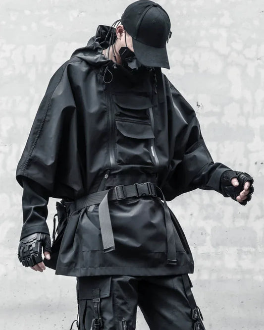 Rebel Waterproof Ninja Cloak - waterproof cloak - Waterproof Ninja Cloak for Techwear Enthusiasts