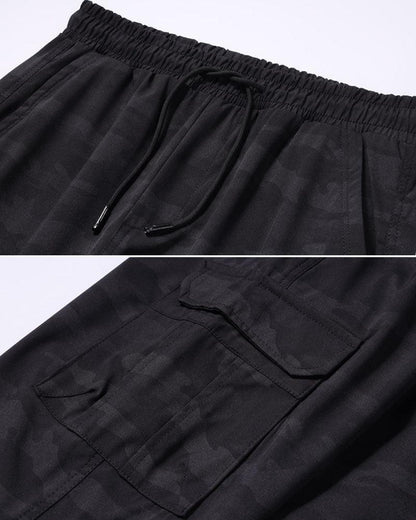 Relaxed Camo Cargo Pants -  lightweight pants - Lightweight Camo Cargo Pants for All-Day Comfort