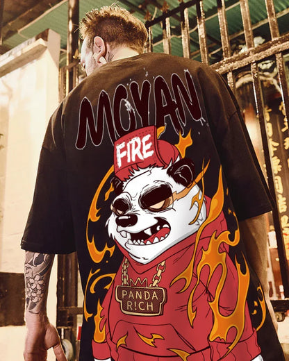 Relaxed Panda Vibes Tee -  graphic tee - Relaxed Panda Vibes Tee for Comfortable Style