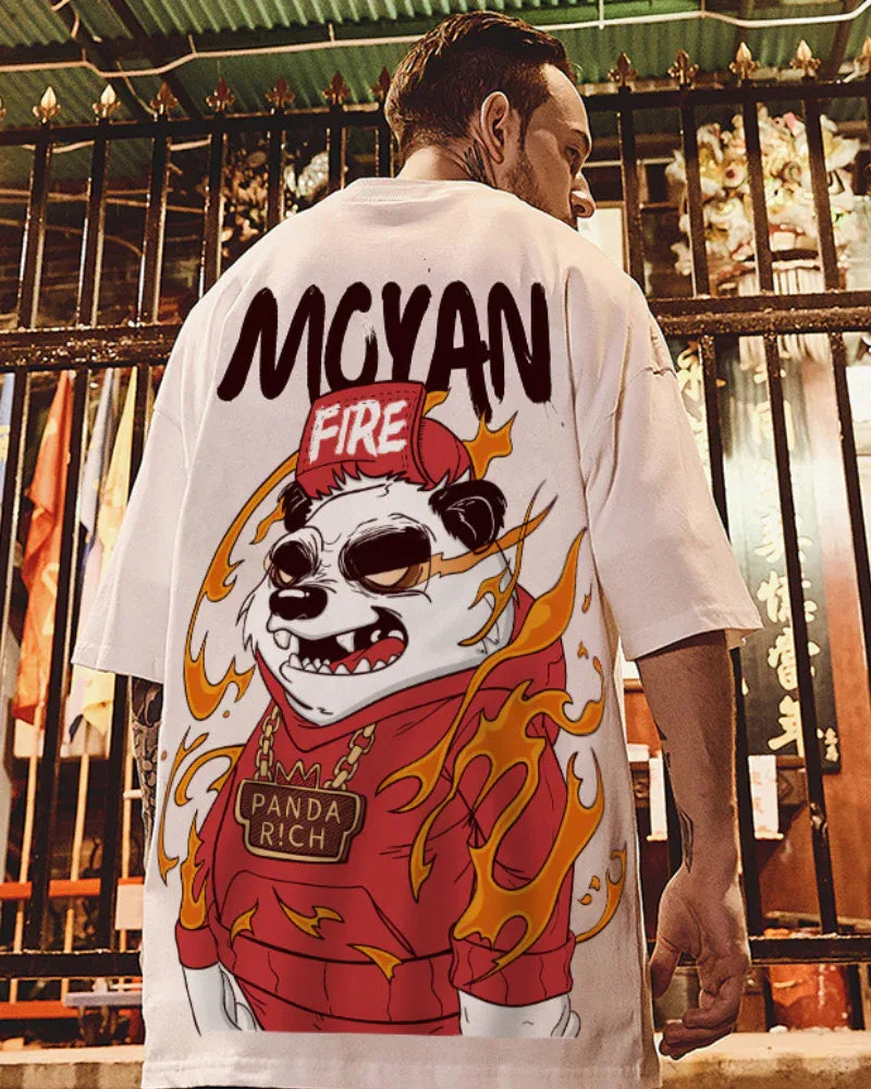 Relaxed Panda Vibes Tee - oversized graphic t-shirt - Relaxed Panda Vibes Tee for Comfortable Style