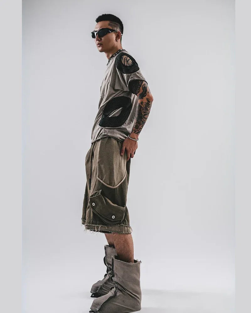 Retro Worn-In Cotton Tee -  streetwear - Retro Worn-In Cotton Tee for Casual Style
