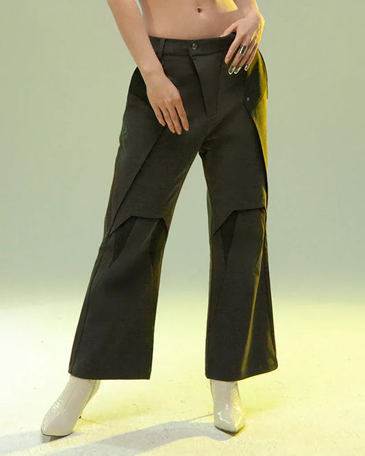 Revolutionary Cyberpunk Layered Trousers - cyberpunk - Cyberpunk Layered Trousers for Stylish Comfort