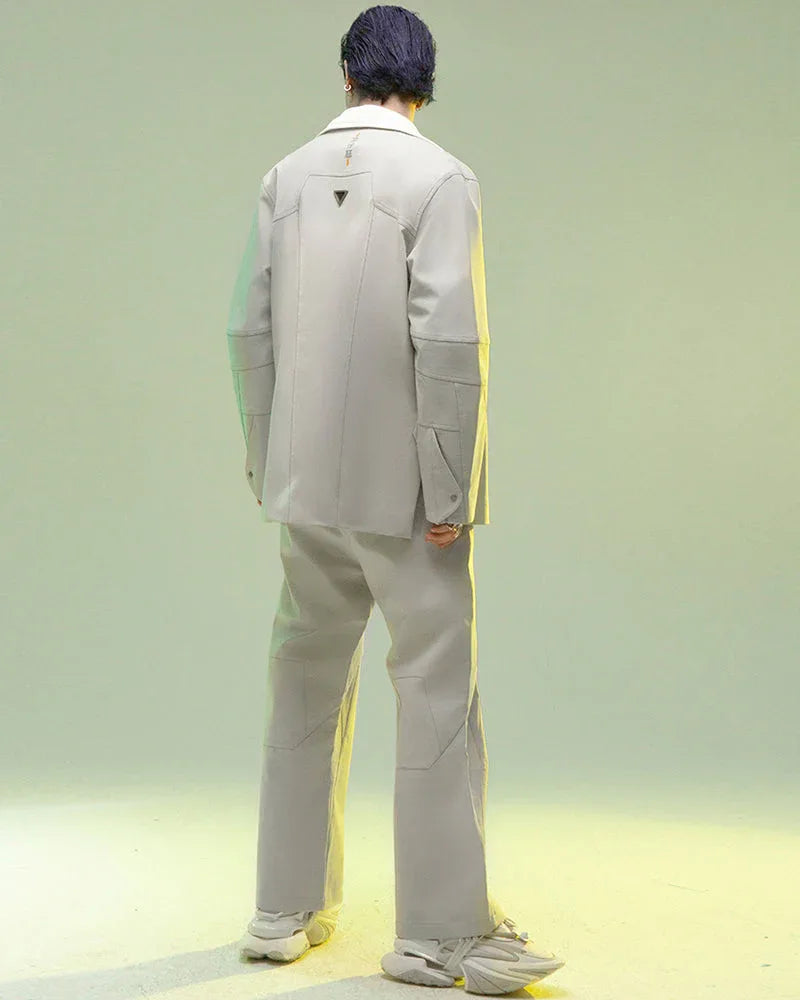 Revolutionary Cyberpunk Layered Trousers -  futuristic style pants - Cyberpunk Layered Trousers for Stylish Comfort