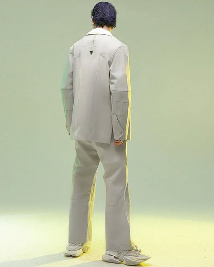 Revolutionary Cyberpunk Layered Trousers -  futuristic style pants - Cyberpunk Layered Trousers for Stylish Comfort