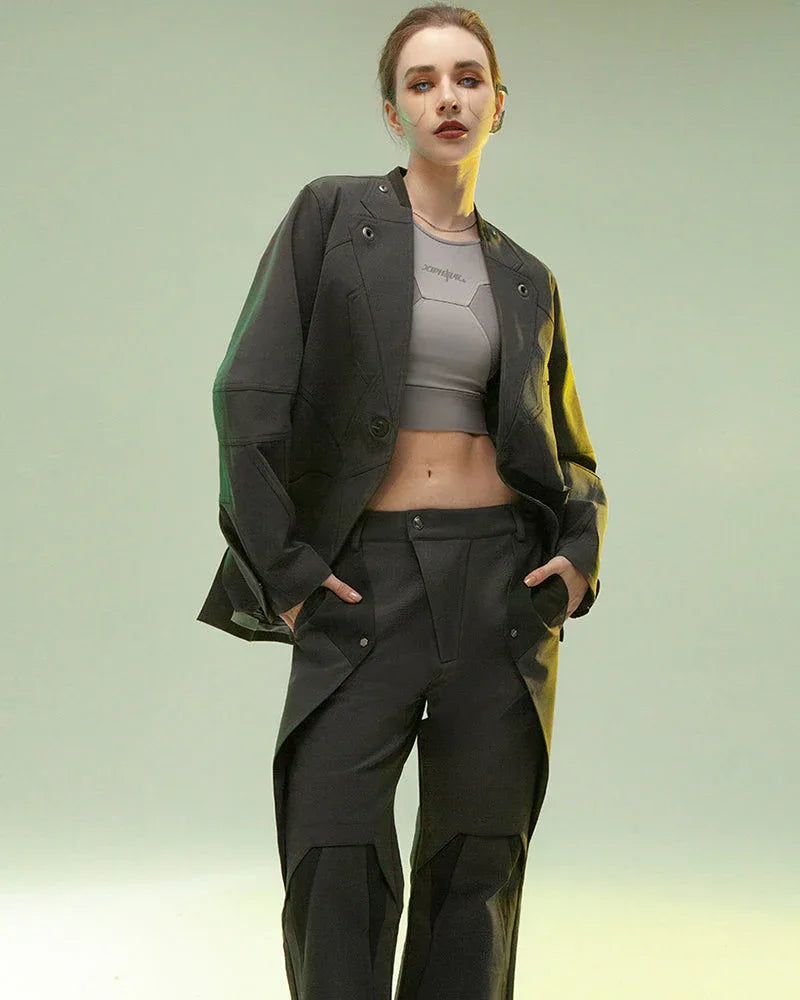 Revolutionary Cyberpunk Layered Trousers -  techwear - Cyberpunk Layered Trousers for Stylish Comfort