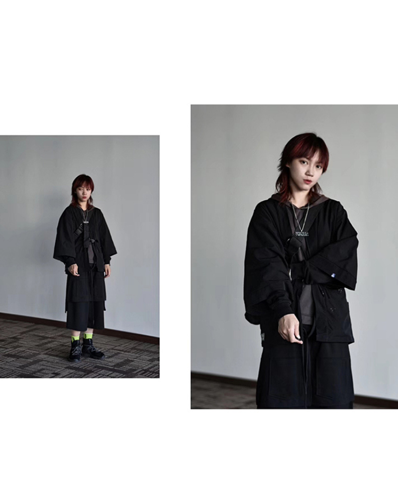 Revolutionary Stealth Warrior Kimono -  jacket - Futuristic Stealth Warrior Kimono Jacket