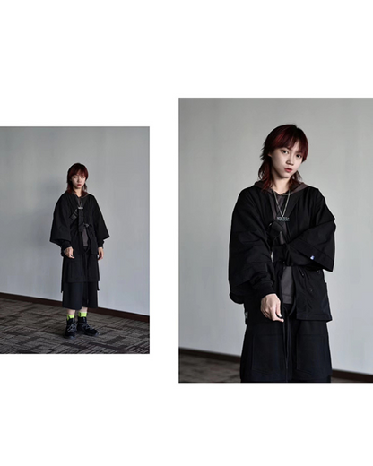 Revolutionary Stealth Warrior Kimono -  jacket - Futuristic Stealth Warrior Kimono Jacket