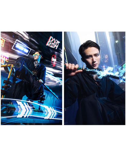 Revolutionary Stealth Warrior Kimono - kimono - Futuristic Stealth Warrior Kimono Jacket