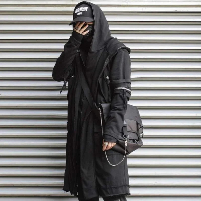 Revolutionary Two-Layer Hooded Coat -  double-layer design coat - Double-Layer Hooded Coat for Urban Style