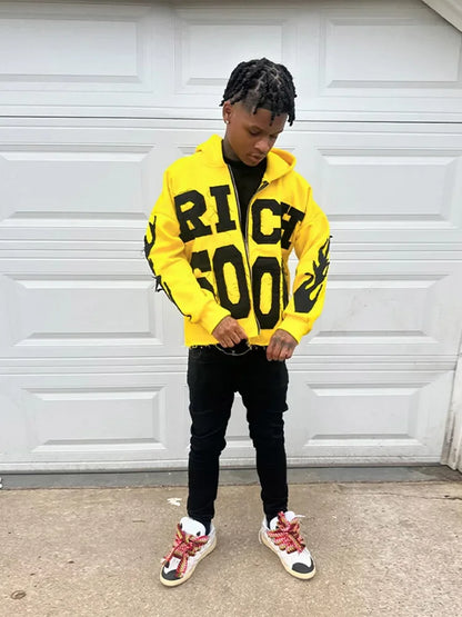 Rich Soon Hoodie -  durable hoodie - Y2K Streetwear Hoodie for Trendy Nostalgic Style