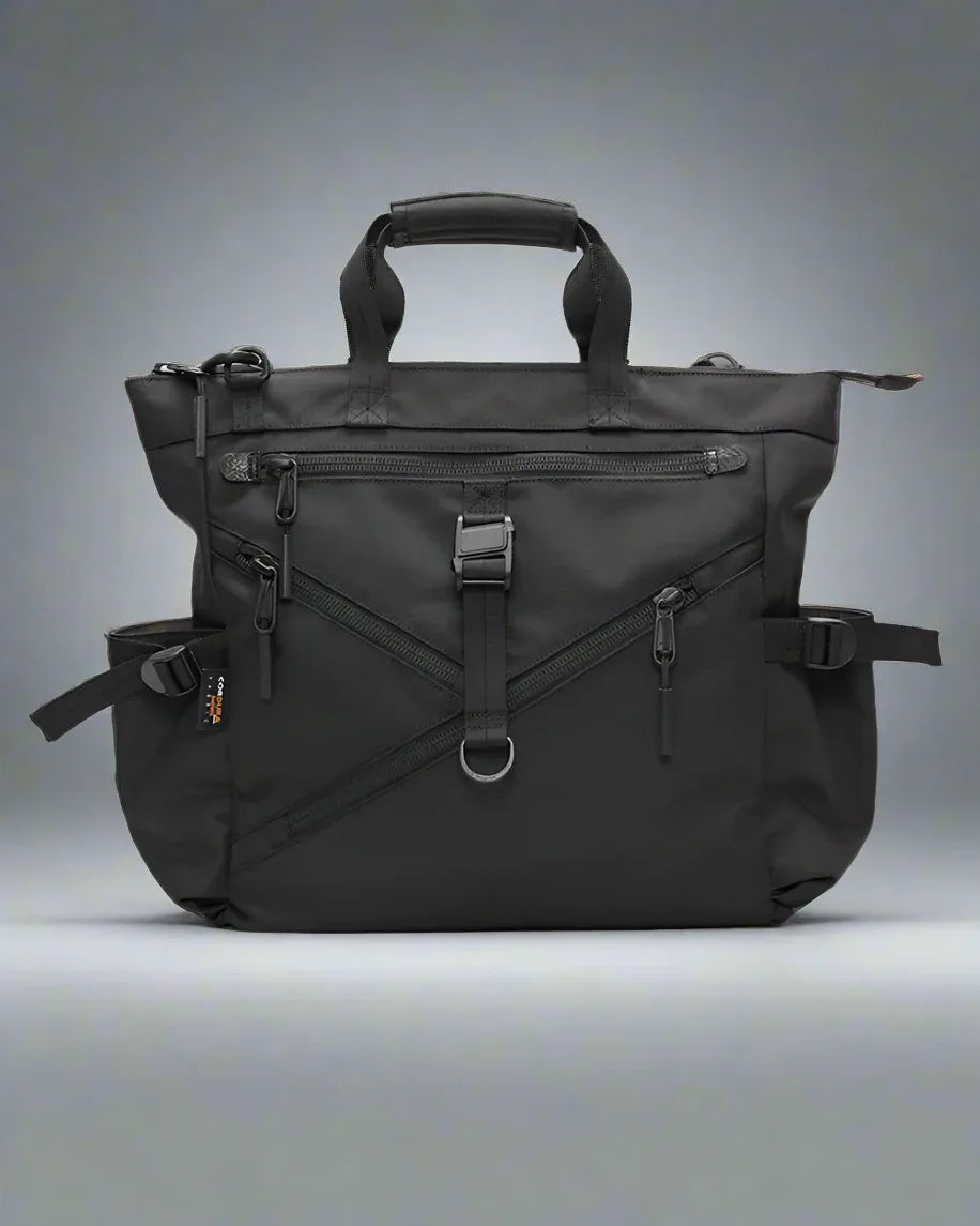 Roomy Chic Messenger Bag - messenger bag - Stylish Soft Techwear Horizontal Square Bag